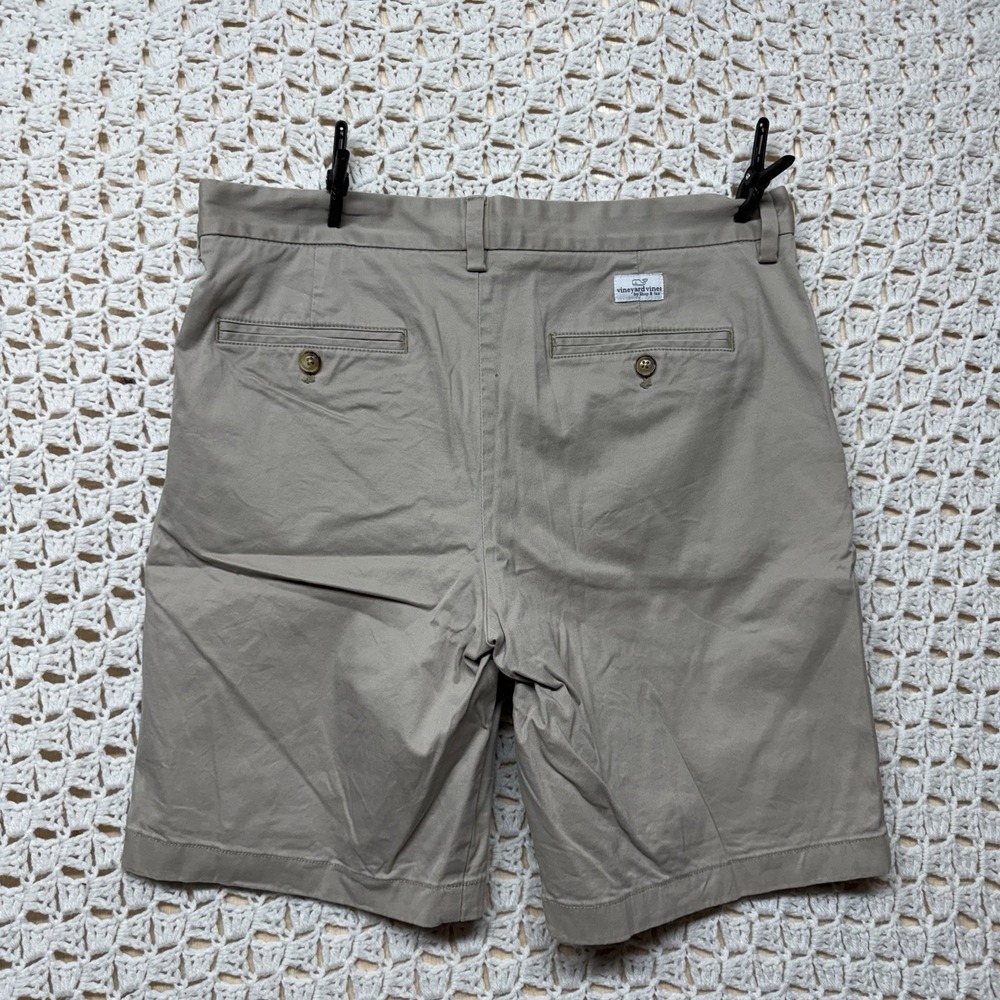 Vineyard Vines Men's Chino Shorts Size 31 Khaki Tan Beige Flat Front Casual